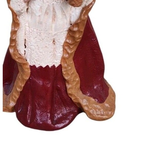 Vintage Saint Nicholas 1986 Doris C Williams Folk Art Santa Claus 80s Figurine - Picture 8 of 8